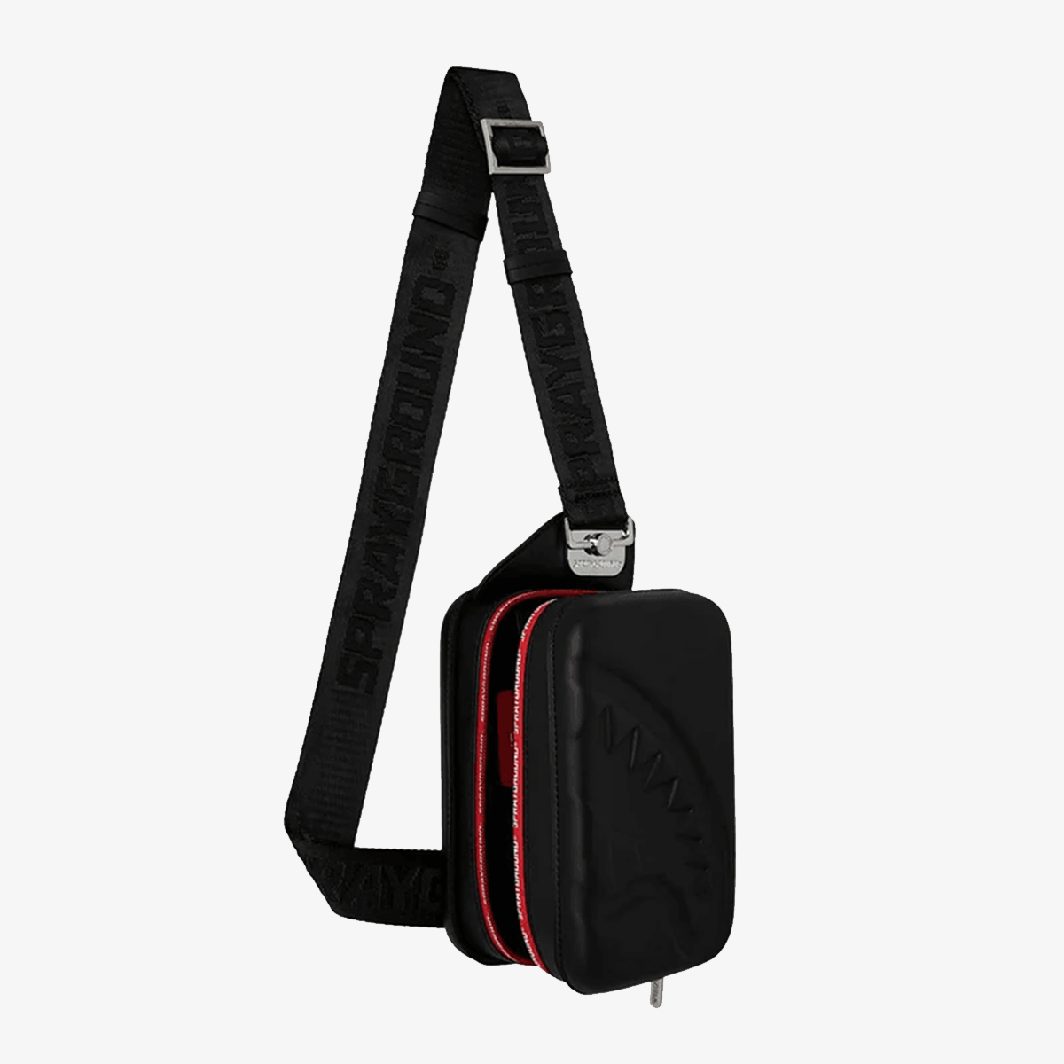 PRINTED ZIPPER HARD-SHELL SLING 