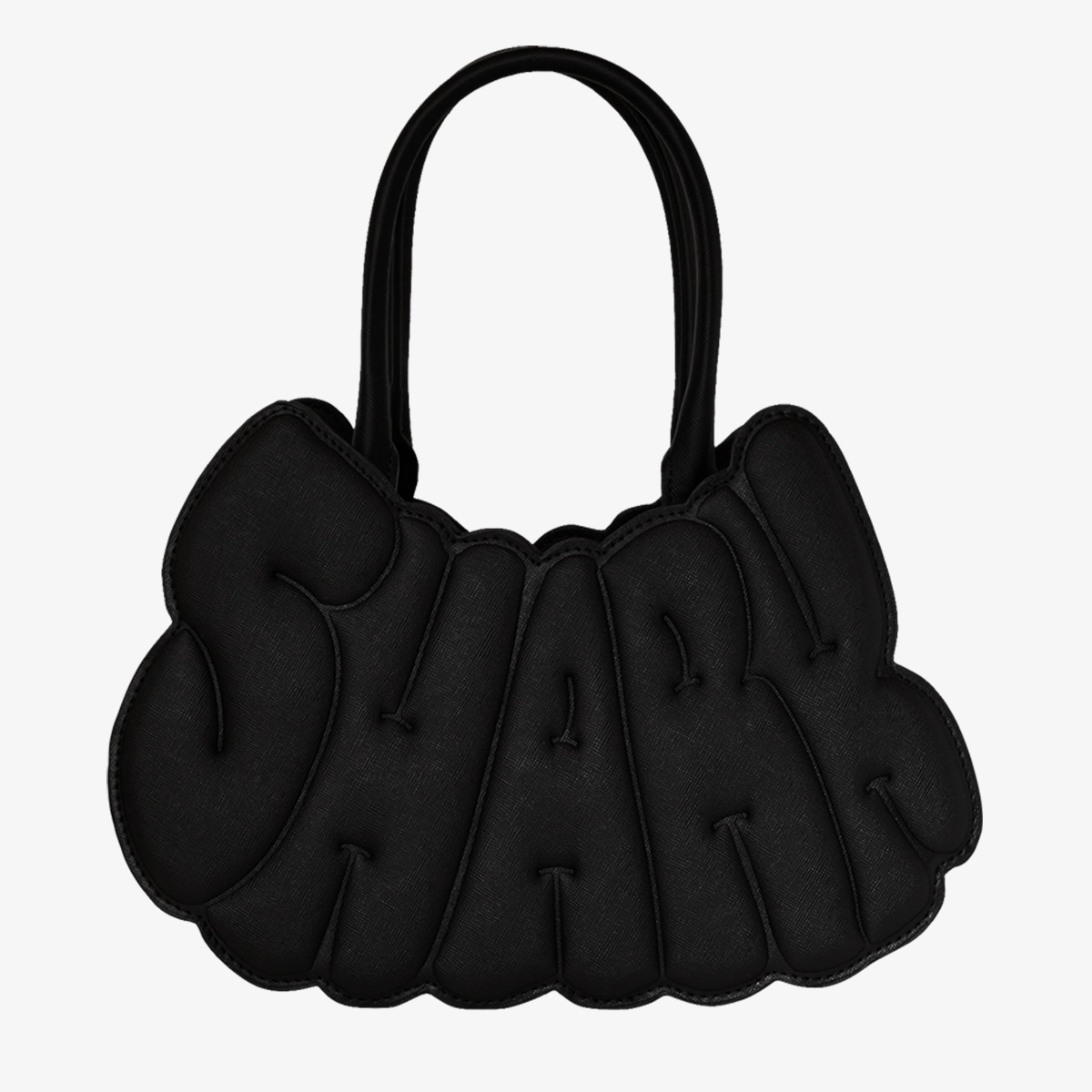 METALLIC DRIP SHARK BUBBLE LETTERS HANDB 