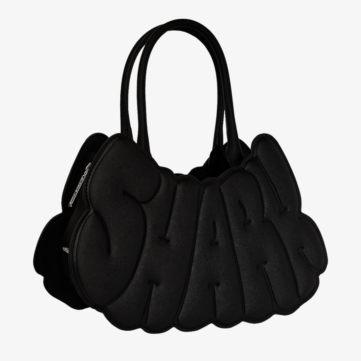 METALLIC DRIP SHARK BUBBLE LETTERS HANDB 