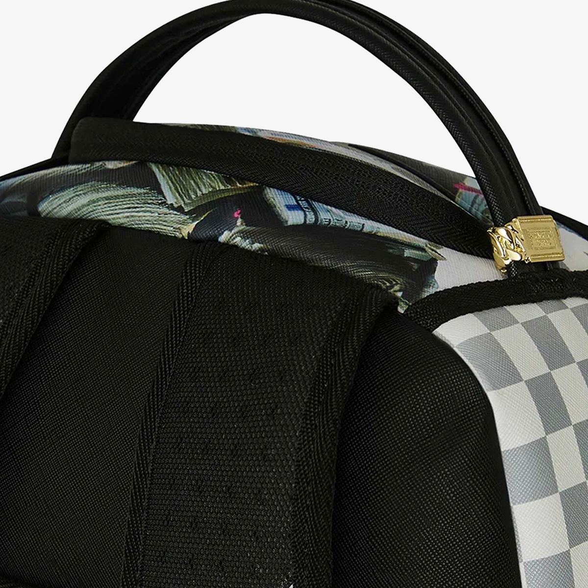 CREAM CHECK FULL OF CASH BACKPACK