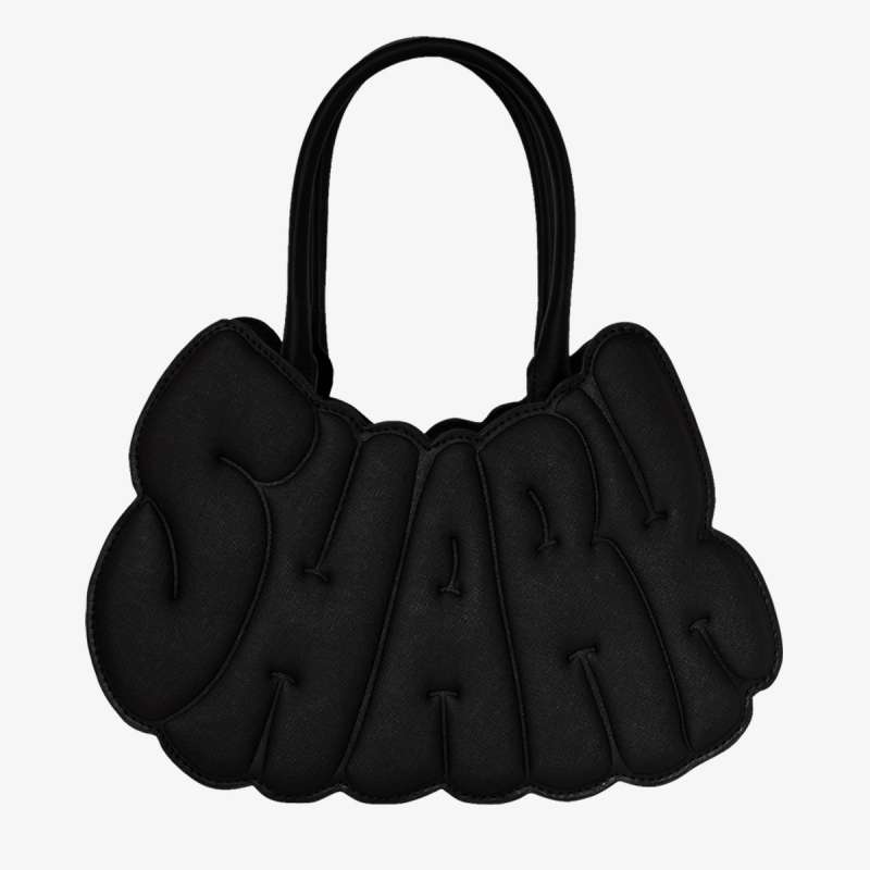 METALLIC DRIP SHARK BUBBLE LETTERS HANDB 