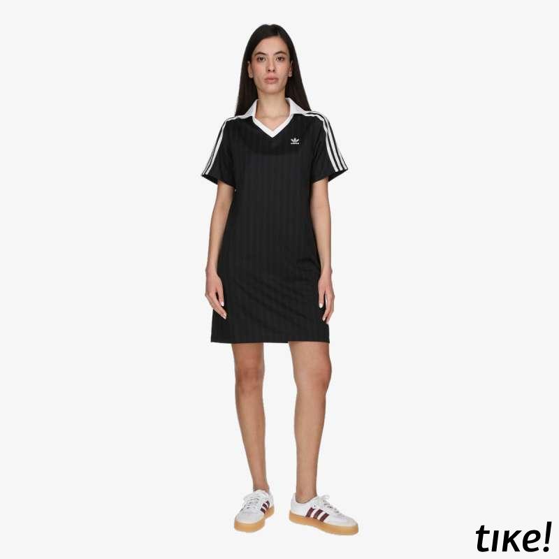 V-NECK SS DRESS 